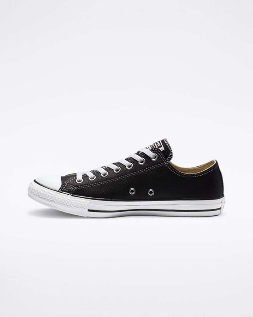 Tenisky Nizke Converse Chuck Taylor All Star Kozene Panske Čierne | SK EQROJ4